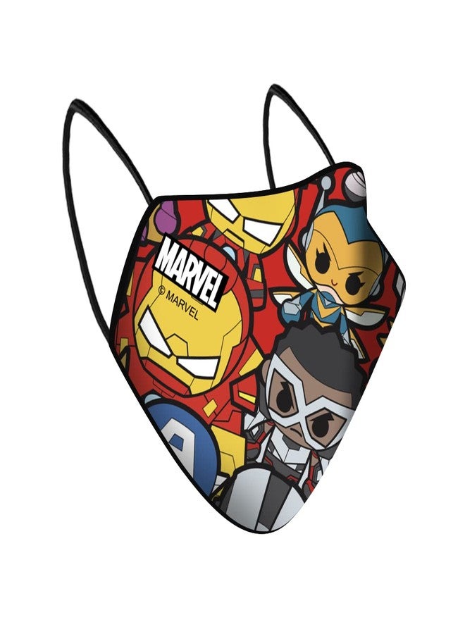 قناع Airific Marvel Mini Avengers N95 قابل للغسل وإعادة الاستخدام | FFP2، قناع مضاد للتلوث للأطفال والكبار | فلتر بتقنية النانو | تم اختباره في مختبرات دولية (صغير جدًا) - Image 2